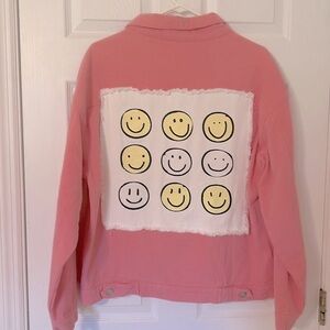 Fantastic Fawn Smiley Denim Jacket